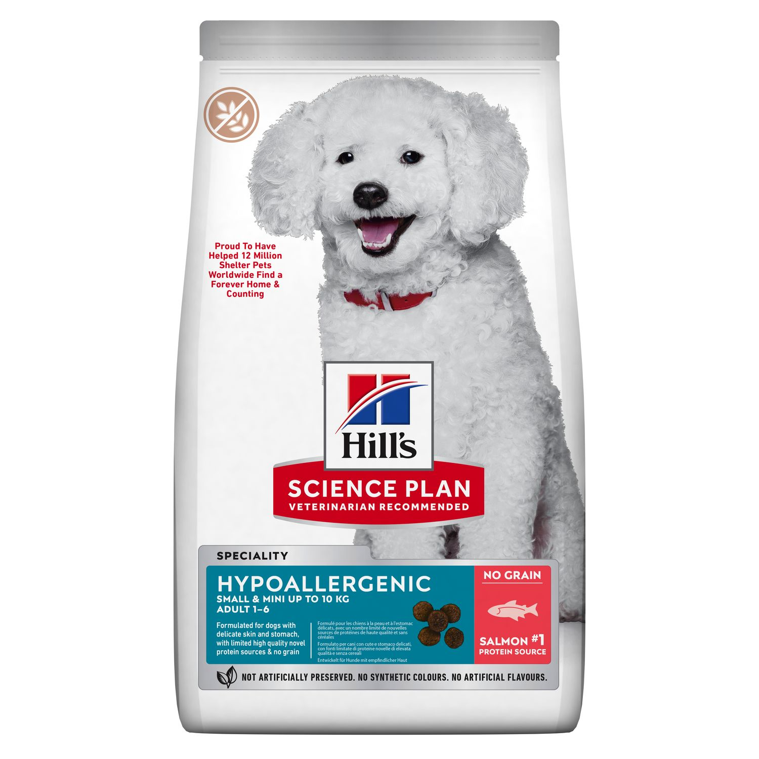 Hypoallergenic Adult Small & Mini Breed Dry Dog Food with Salmon